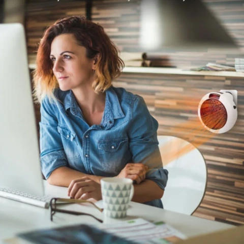 lady working next to WonderHeater